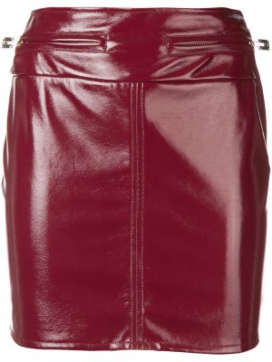 Фактурная мини юбка Elisabetta Franchi. Цвет: красный