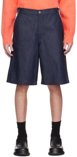 Синие джинсовые шорты Le Raphia 'Le Short De Nîmes Cuerda' Jacquemus