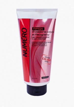 Маска для волос Brelil Professional Numero защиты цвета с экстрактом граната окрашенных и мелированных волос, 300 мл. Цвет: разноцветный