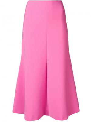 Расклешенная юбка миди A.W.A.K.E. Mode. Цвет: розовый