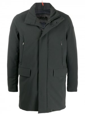 Однобортная стеганая куртка RRD. Цвет: серый