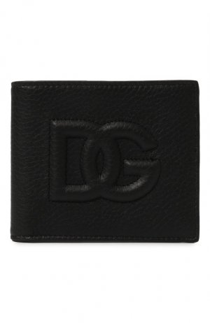 Кожаное портмоне Dolce & Gabbana. Цвет: чёрный