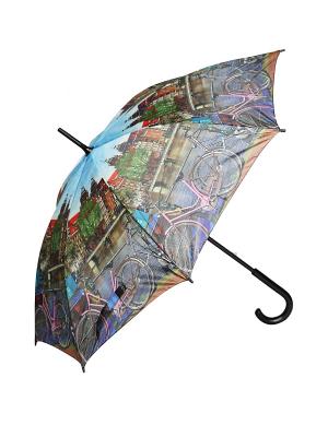 Зонт-трость Mitya Veselkov. Цвет: зеленый, синий