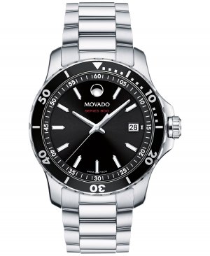 Мужские дайверские часы швейцарской серии 800 с браслетом из нержавеющей стали, 40 мм Movado