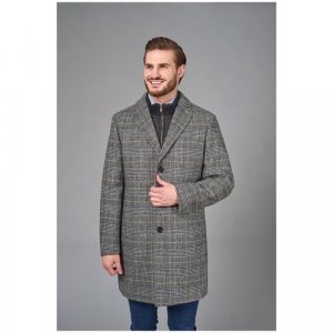 Пальто , размер 48/176, серый LEXMER. Цвет: серый