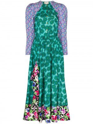 Пляжное платье миди Fiesta с цветочным принтом Rentrayage. Цвет: разноцветный