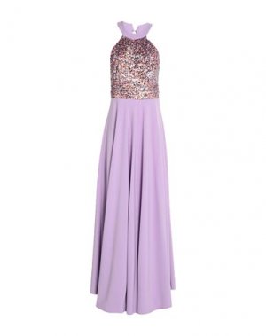 Длинное платье OMAI. Цвет: светло-фиолетовый