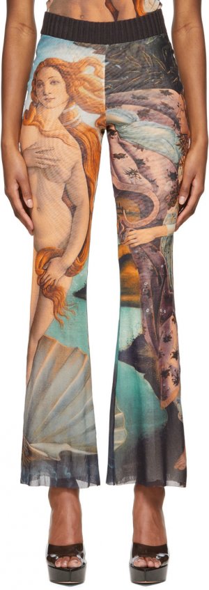 SSENSE Эксклюзивные многоцветные брюки для отдыха из тюля Jean Paul Gaultier