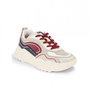 Кроссовки Sneakersy Tjw Chunky Runner Monocolor Lc EN0EN02263 Czerwony Tommy Jeans
