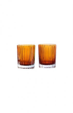 Набор из двух стаканов для виски Harmonie Baccarat. Цвет: оранжевый