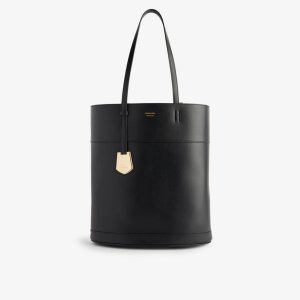 Очаровательная кожаная сумка-тоут с фирменной бляшкой , цвет nero Ferragamo