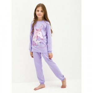 Пижама , размер 116 / 6 лет, фиолетовый Kogankids. Цвет: сиреневый/фиолетовый