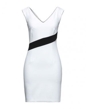 Короткое платье ATOS LOMBARDINI. Цвет: белый