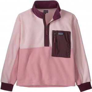 Пуловер Microdini с молнией до половины - Детская , розовый Patagonia