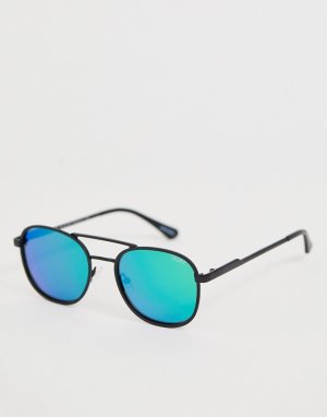 Солнцезащитные очки в квадратной металлической оправе Quay-Черный Quay Australia