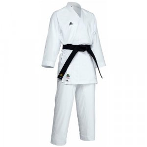 Кимоно для карате без пояса, сертификат WKF, размер 180, белый adidas. Цвет: белый