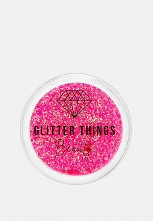 Блестки Glitter Things Розовый неон, 5 мл. Цвет: розовый