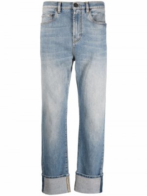 Прямые джинсы с принтом ETRO. Цвет: синий