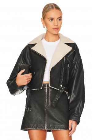 Куртка Dylan Sherpa Moto, черный LAMARQUE. Цвет: черный