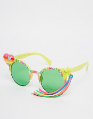 Солнцезащитные очки с кисточкой I Heart Rainbows Spangled