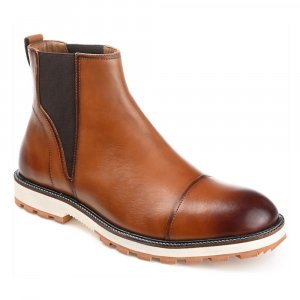 Мужские ботинки челси Jaylon с коротким носком , цвет cognac leather Thomas & Vine
