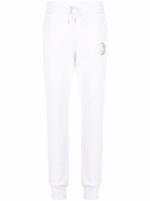 Джоггеры с логотипом V-Emblem Versace Jeans Couture. Цвет: белый