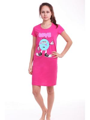 Ночная сорочка для девочки Свiтанак. Цвет: малиновый