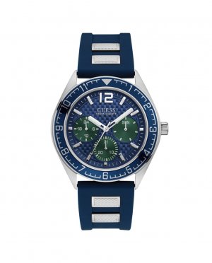 Мужские часы Pacific W1167G1 из силикона и синим ремешком , синий Guess