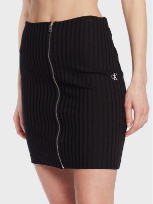 Мини-юбка приталенного кроя , черный Calvin Klein