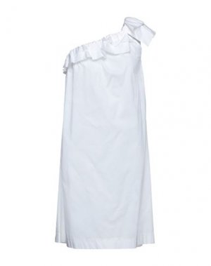 Платье миди CROCHÈ. Цвет: белый