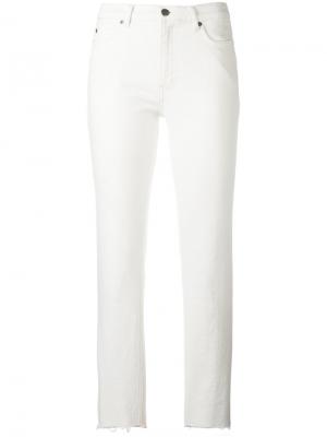 Укороченные слегка расклешенные джинсы Mih Jeans. Цвет: нейтральные цвета