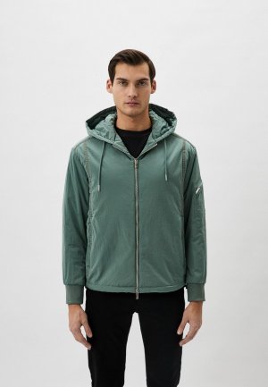 Куртка утепленная Armani Exchange. Цвет: зеленый