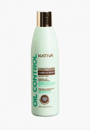 Кондиционер для волос Kativa OIL CONTROL Контроль жирных 250мл. Цвет: белый