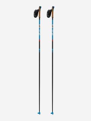 Палки для беговых лыж S/Lab Carbon Click, Синий Salomon. Цвет: синий
