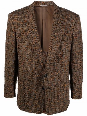 Однобортный пиджак 1980-х годов Missoni Pre-Owned. Цвет: коричневый