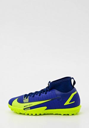 Шиповки Nike JR SUPERFLY 8 ACADEMY TF. Цвет: синий