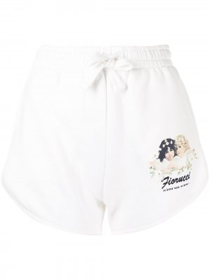 Спортивные шорты Daisy Angels Fiorucci. Цвет: белый