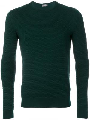 Трикотажный свитер Barba. Цвет: зеленый