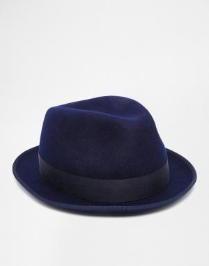 Шерстяная фетровая шляпа Paul Smith. Цвет: темно-синий