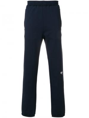 Классические спортивные брюки MSGM. Цвет: синий