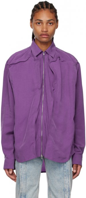 Пурпурная рубашка на молнии Y/Project