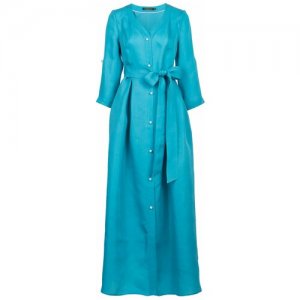 Платье Голубой VIA TORRIANI 88. Цвет: голубой