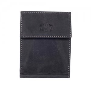 Бумажник , фактура гладкая, черный, серый KLONDIKE 1896. Цвет: черный