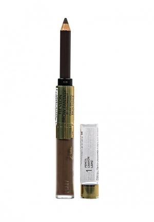 Карандаш Revlon и Гель Для Бровей Colorstay Brow Fantasy Pencil&Gel Dark brown 106. Цвет: коричневый