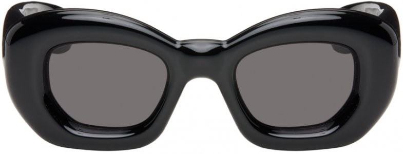 Черные завышенные солнцезащитные очки-бабочки LOEWE