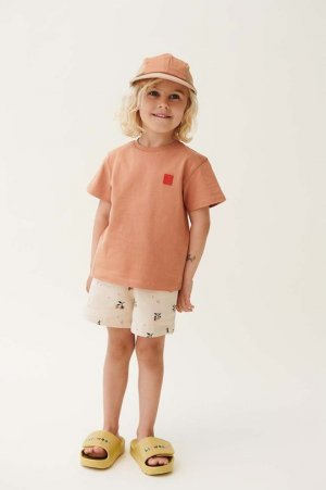 Детские хлопковые шорты Gram Printed Sweatshorts, розовый Liewood