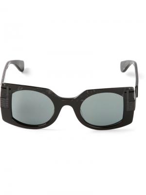 Большие солнцезащитные очки Theo By Tim Van Steenbergen. Цвет: чёрный