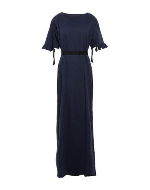 Длинное платье GIN & GER. Цвет: темно-синий