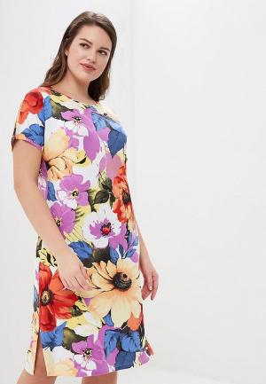 Платье Стикомода. Цвет: разноцветный