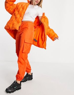Оранжевые джоггеры с карманами карго -Оранжевый цвет House of Holland